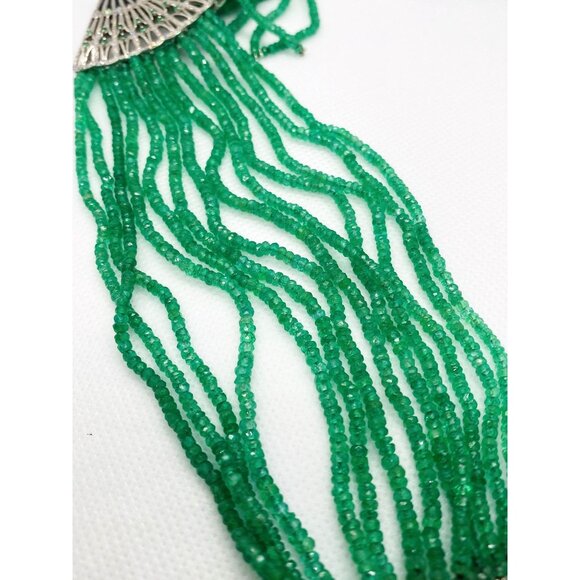 Ivanka Trump 18K 750 Emerald Diamond Lao Tong Collection Tassel Bracelet - Picture 15 of 16